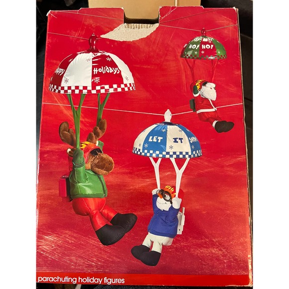 JC PENNY- Home Collection Parachuting Holiday Figures Snowman With Goggles - Picture 3 of 7